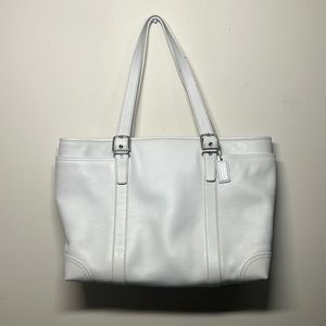 White Coach diaper shoulder bag or purse